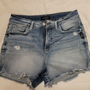 Silver shorts size 28